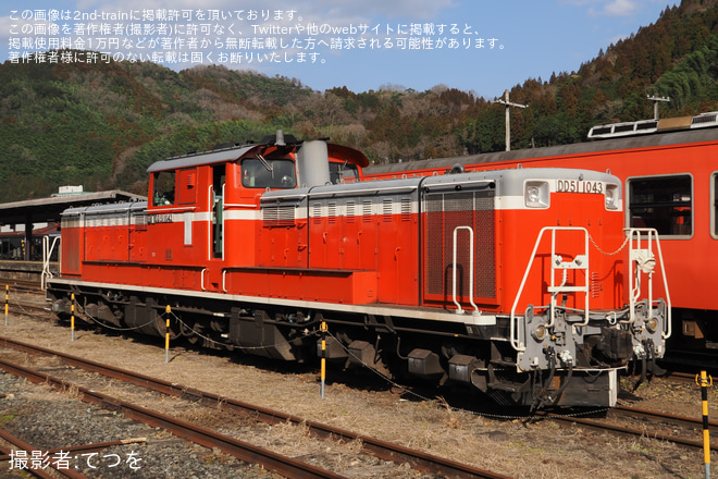 【JR西】DD51を用いた山口線での乗務員訓練 - 津和野駅にて撮影