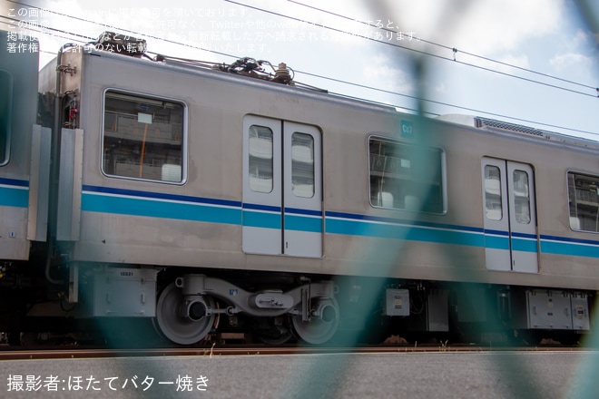 【メトロ】B修繕中の05系05-126Fのうち中野方5両が工場の外へを不明で撮影した写真