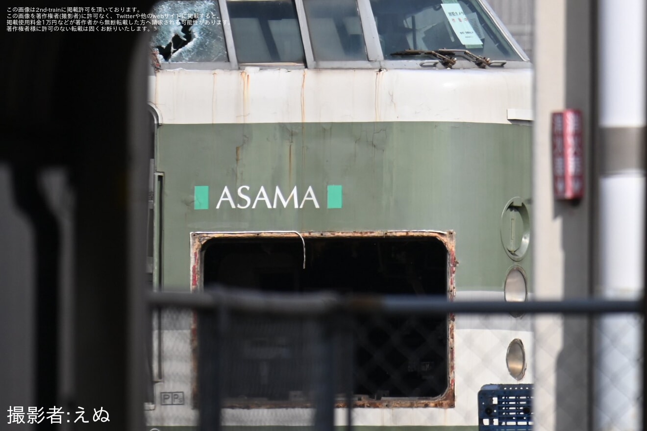 【JR東】189系N102編成のクハ189-9が解体され189系(あさま色)が横川以外から消滅の拡大写真