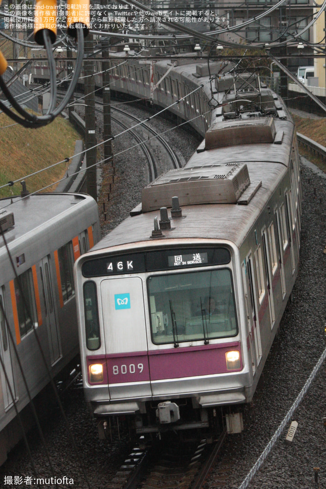 【メトロ】8000系8109Fが臨時回送