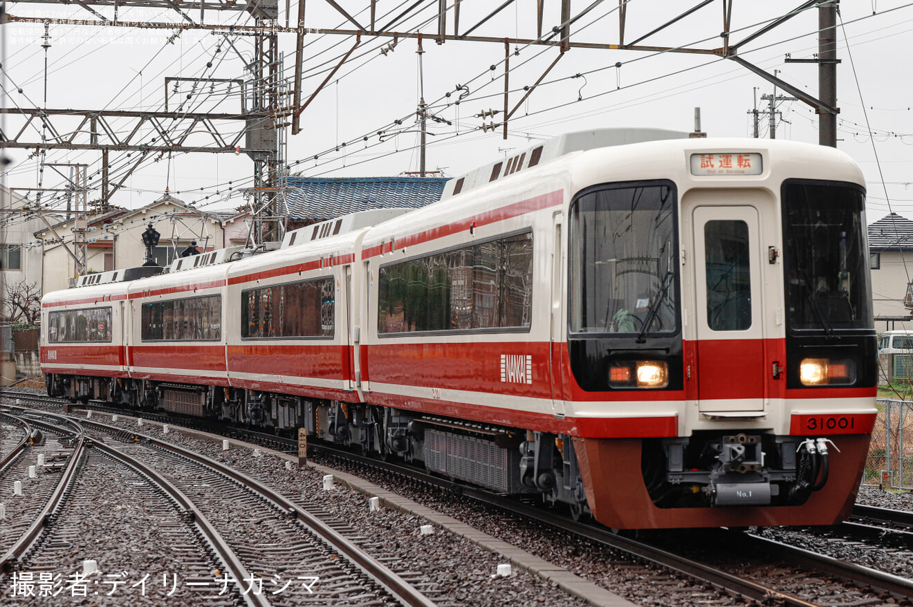 【南海】31000系31001F千代田工場出場試運転(202602)の拡大写真