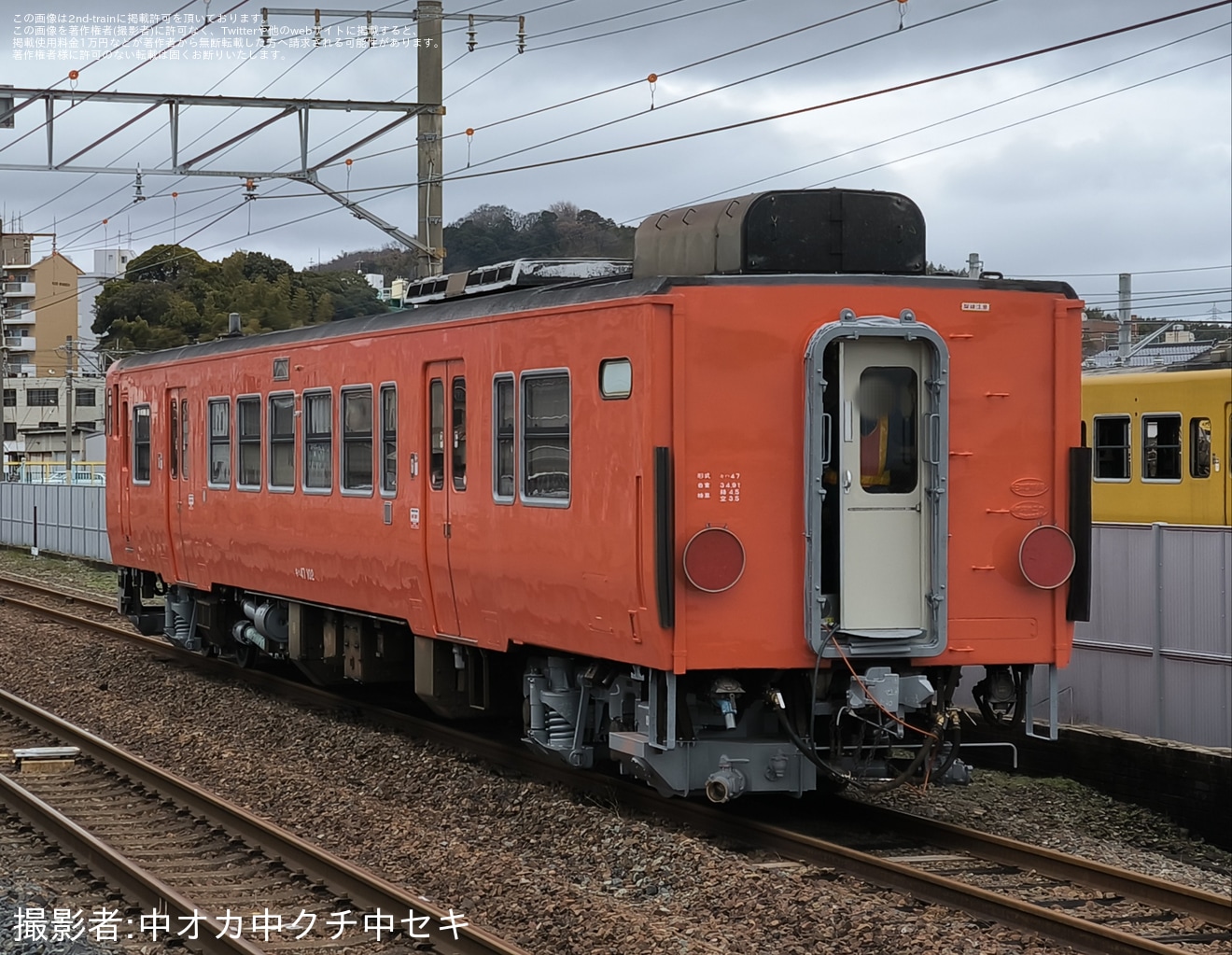 【JR西】キハ47-102下関総合車両所本所構内試運転の拡大写真