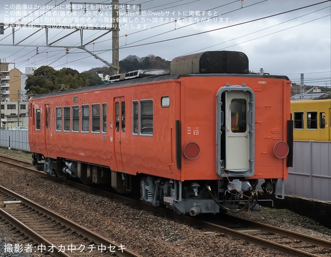 【JR西】キハ47-102下関総合車両所本所構内試運転を不明で撮影した写真