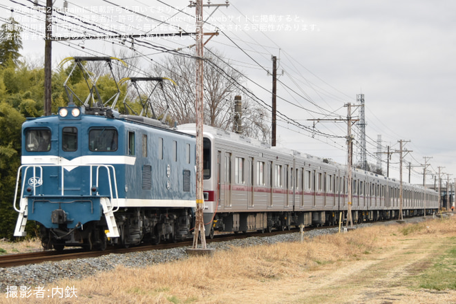 【東武】30000系31609F+31409F南栗橋工場出場回送を不明で撮影した写真