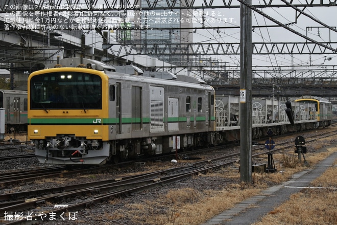 【JR東】GV‐E197系TS01編成郡山総合車両センター入場回送を不明で撮影した写真