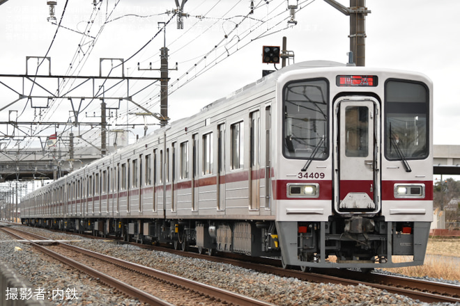 【東武】30000系31609F+31409F南栗橋工場出場回送を加須～南羽生間で撮影した写真