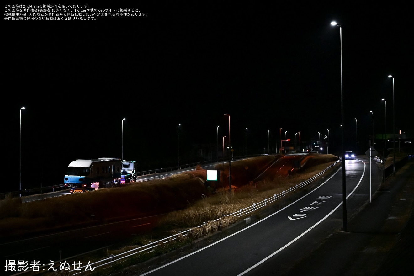 【舞浜リ】リゾートライナー (Type C)第103編成宗吾参道車両基地から陸送の拡大写真