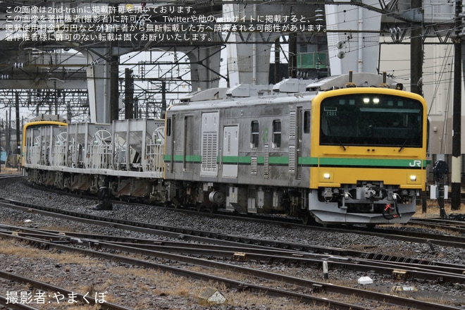 【JR東】GV‐E197系TS01編成郡山総合車両センター入場回送を不明で撮影した写真