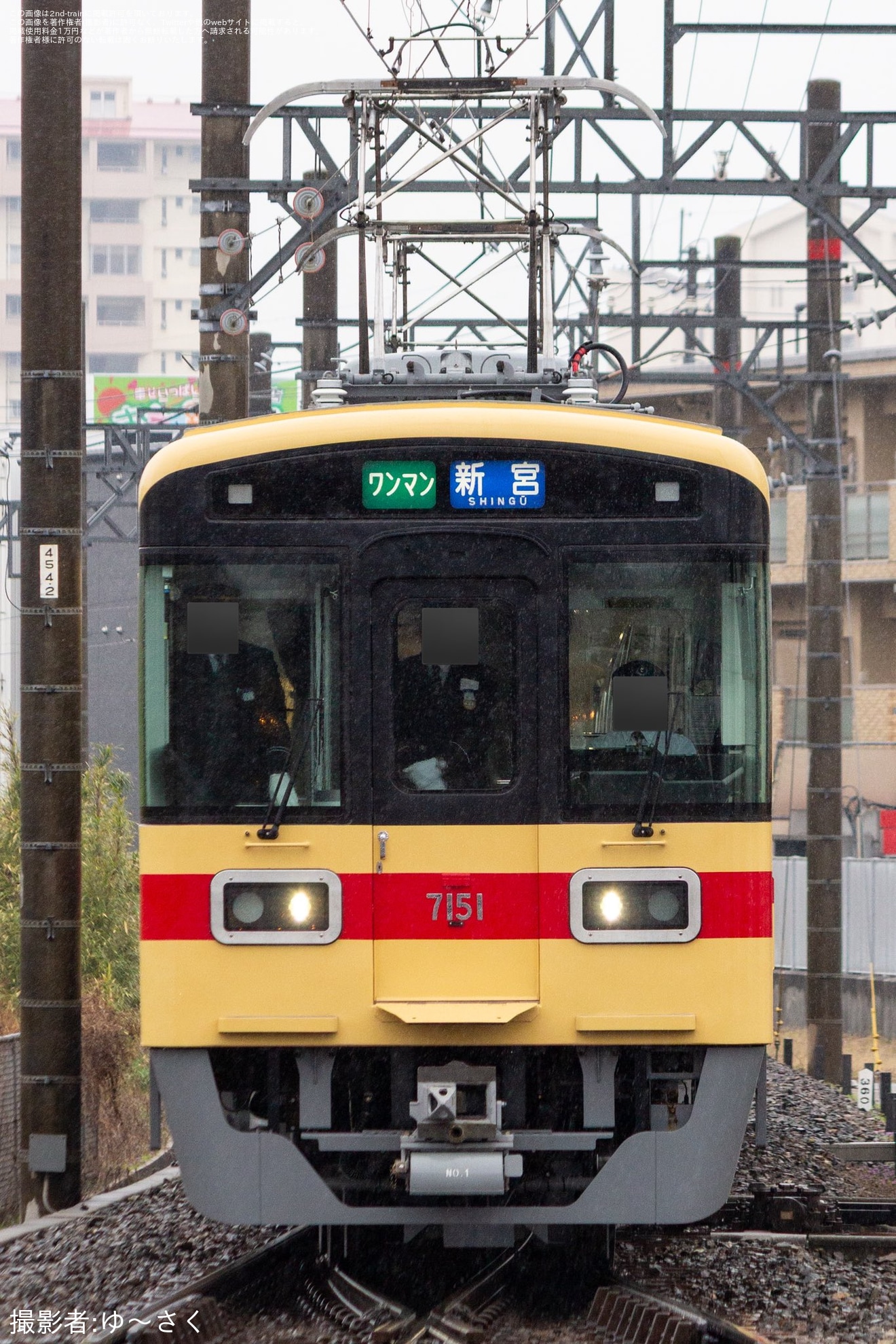 【西鉄】貝塚線へ転属した7050形7151Fが営業運転開始の拡大写真