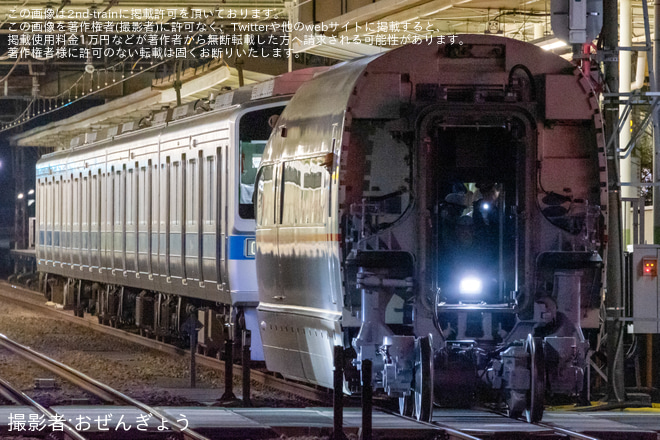 【小田急】50000形50001号車 ロマンスカーミュージアム保存による深夜回送 - 座間～海老名間にて撮影
