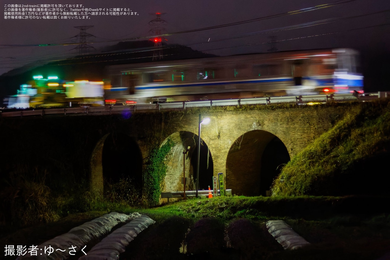 【福市交】1000N系05編成が陸送・搬出の拡大写真