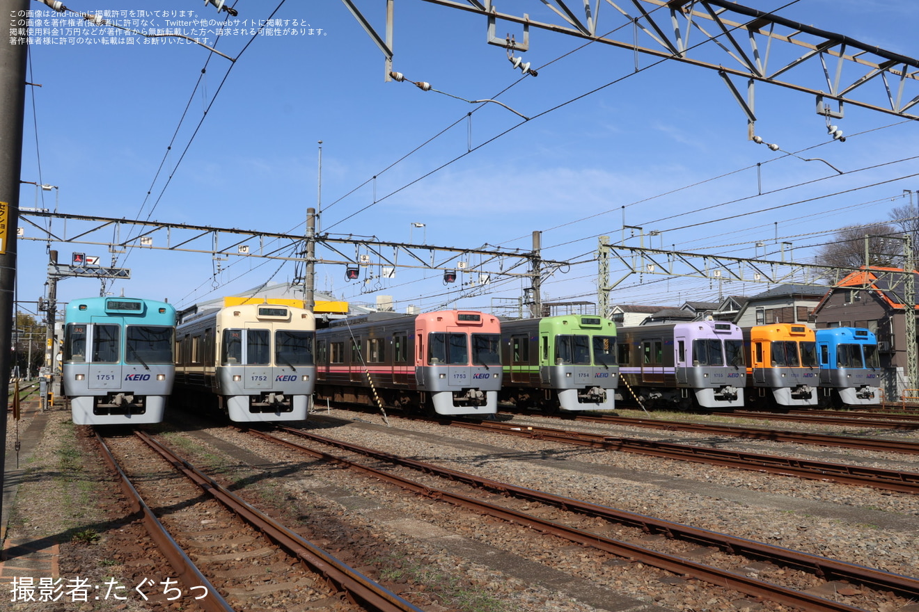 【京王】井の頭線富士見ヶ丘車両基地「1000系営業運転開始30周年記念撮影会」開催の拡大写真