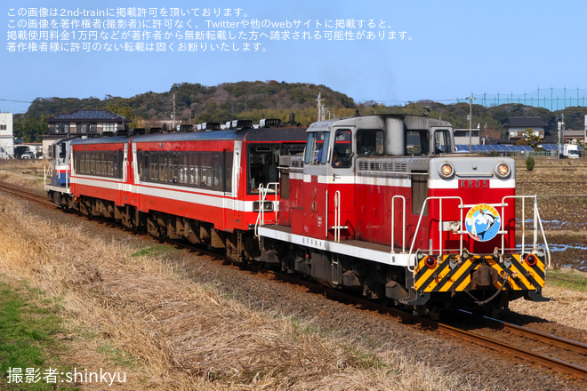 【鹿臨】「DL急行『大洗エメラルド号』神栖・奥野谷浜行き」ツアーが催行 - 鹿島サッカースタジアム～神栖間にて撮影