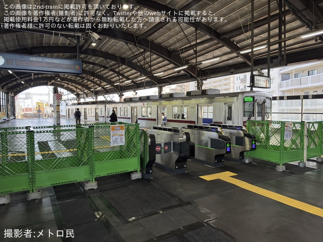 【東武】大師前駅に自動改札機を新設され西新井駅の「大師線専用改札」は撤去を不明で撮影した写真