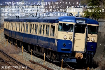 【しな鉄】115系S9編成「横須賀色」を使用した団体臨時列車が運転