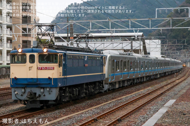 【小田急】5000形5065×10(5065F)甲種輸送 - 用宗～安倍川間にて撮影