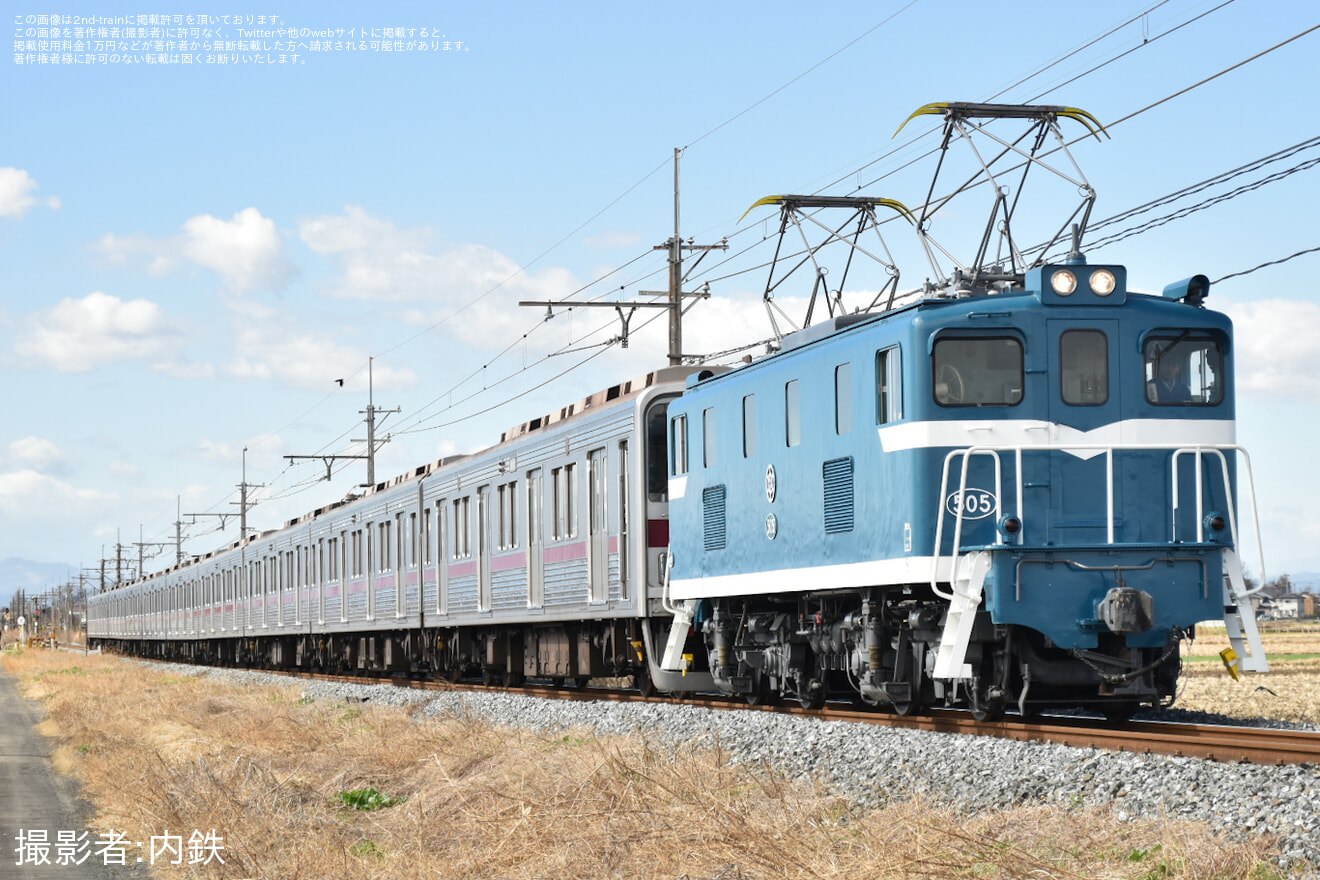 【東武】9000系9102F南栗橋工場入場回送(202603)の拡大写真