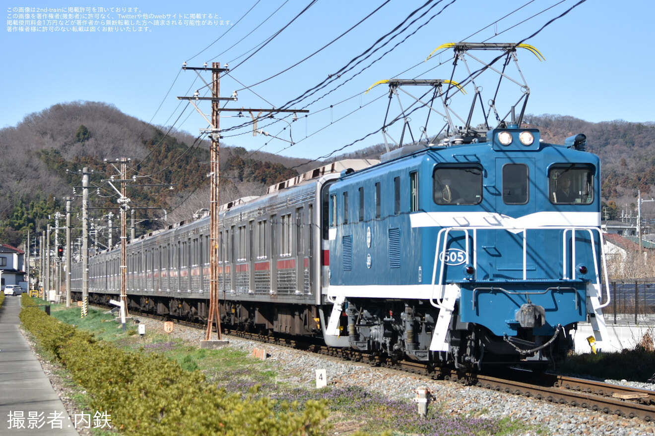 【東武】9000系9102F南栗橋工場入場回送(202603)の拡大写真