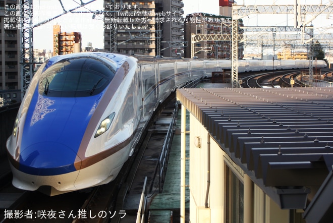 【JR東】E7系F6編成新幹線総合車両センター出場試運転(202603)を不明で撮影した写真