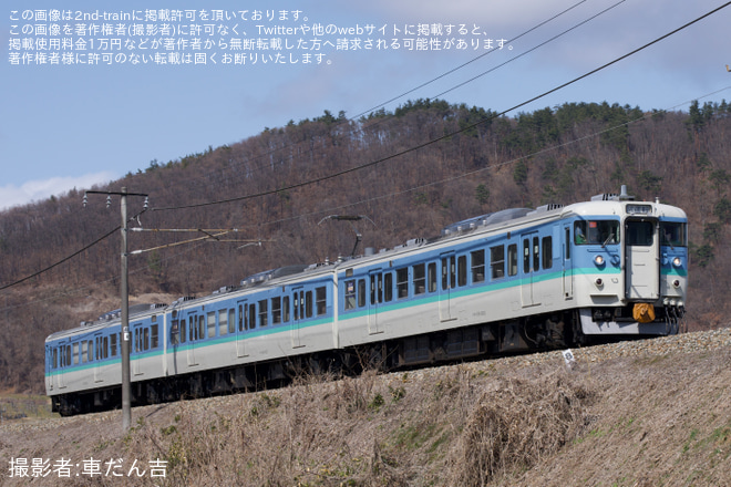 【しな鉄】北しなの線内乗務員訓練 - 牟礼～豊野間にて撮影