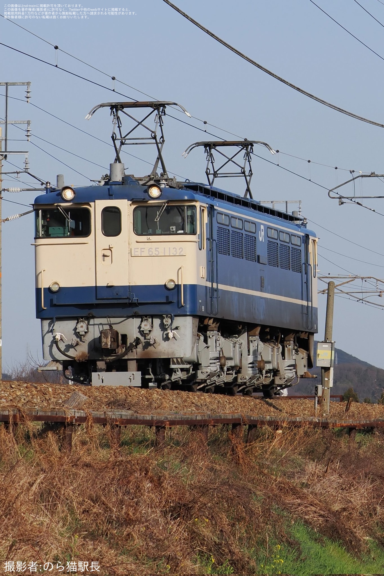 【JR西】EF65-1132による単機回送を実施の拡大写真