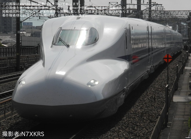 【JR海】N700系X58編成浜松工場出場試運転(202603)を不明で撮影した写真