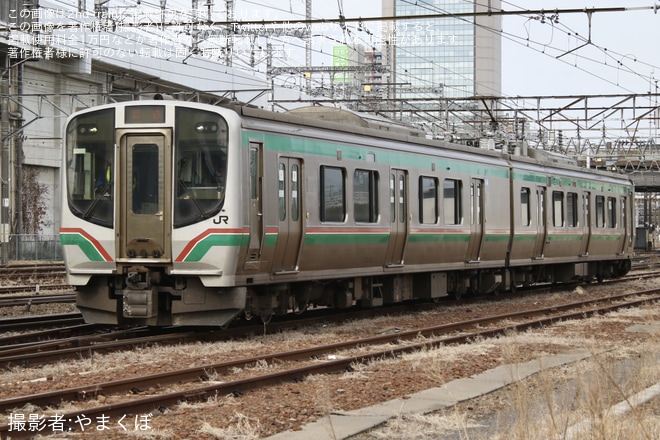 【JR東】E721系0番台P-29編成郡山総合車両センター入場回送を不明で撮影した写真