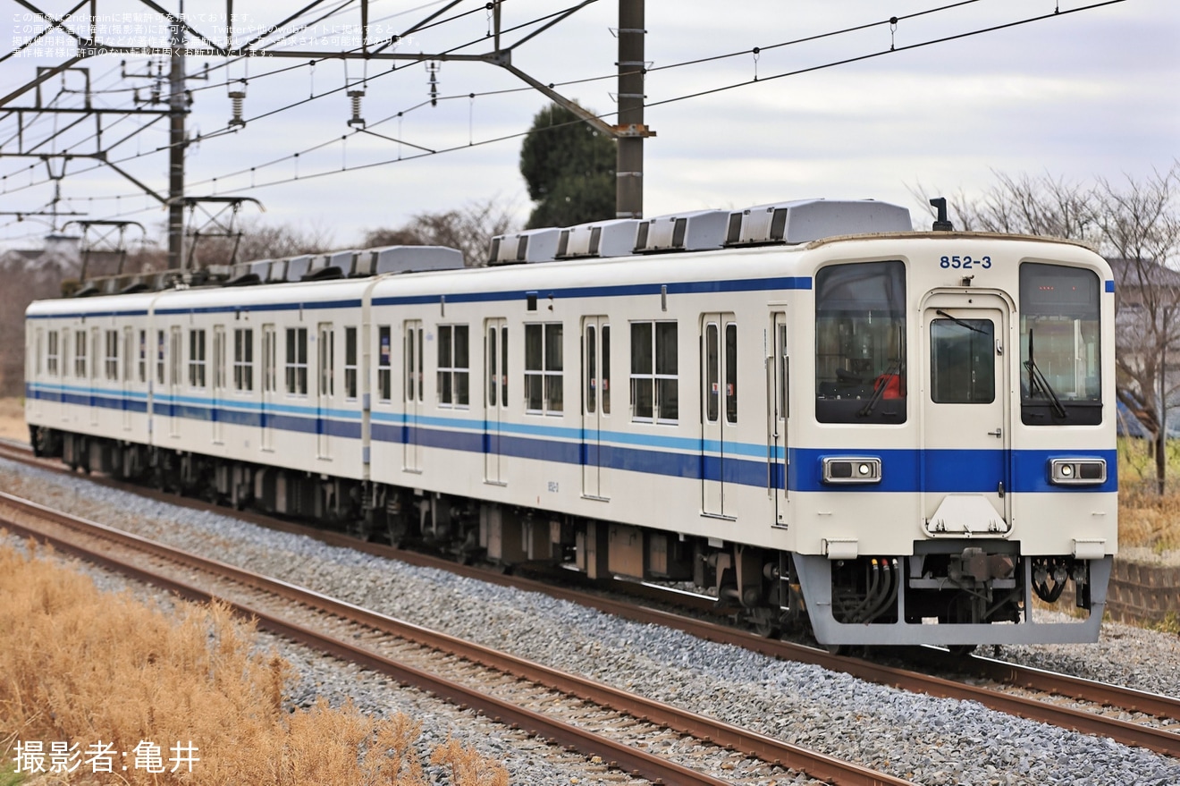 【東武】850型852F廃車回送の拡大写真