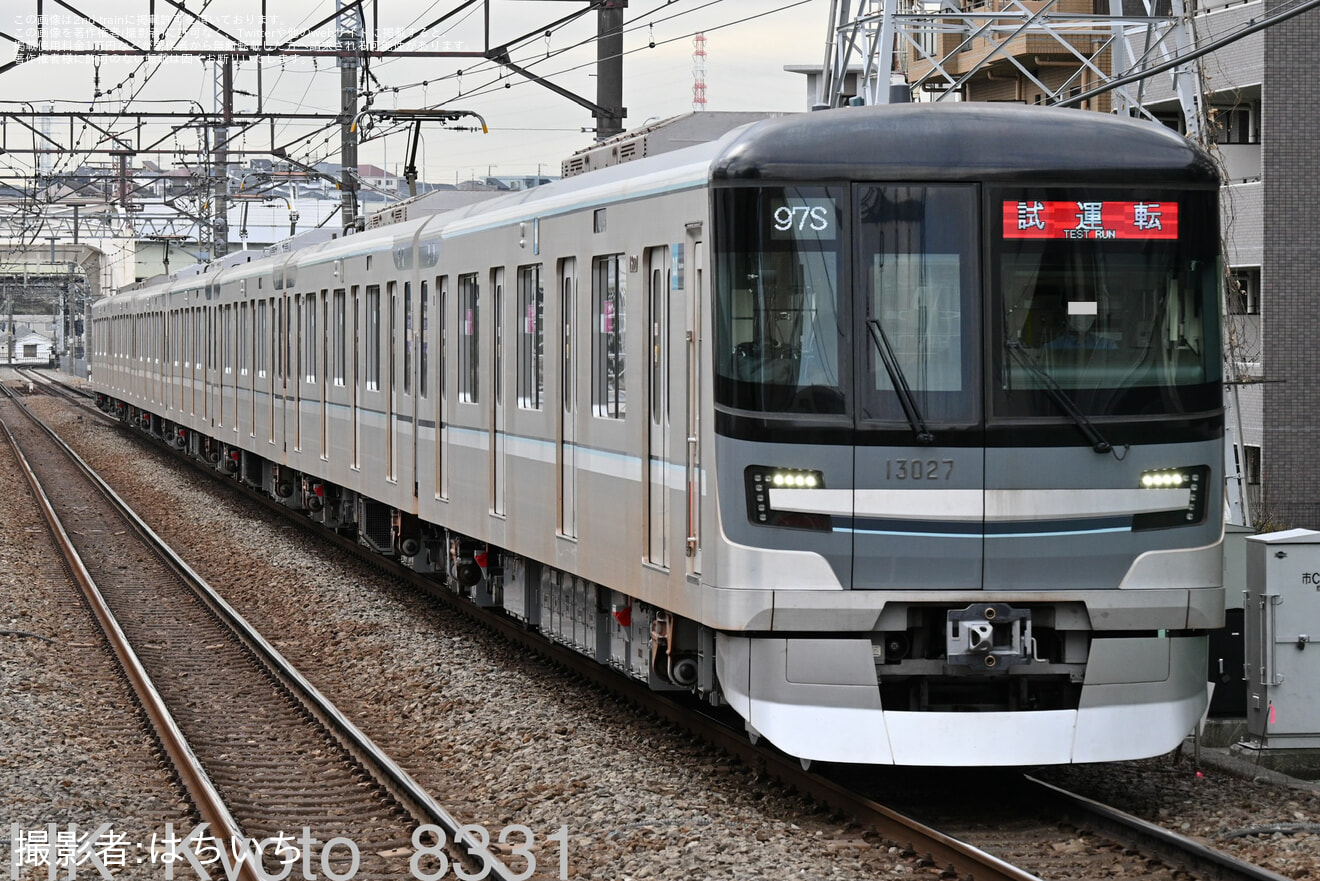 【メトロ】13000系13127F鷺沼工場出場試運転(202603)の拡大写真