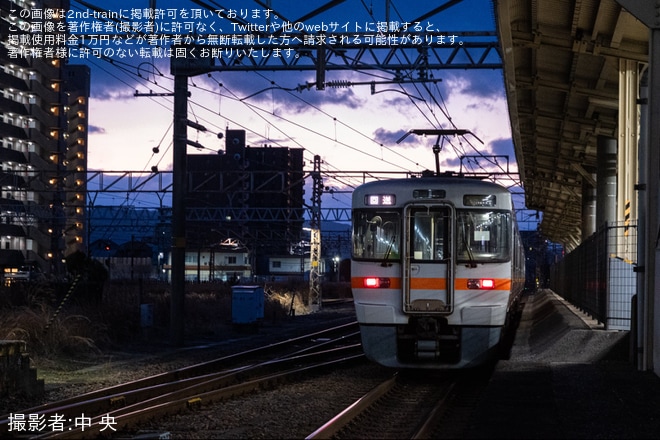 【JR海】313系B516+B517編成 が大垣車両区へ転属のため回送を不明で撮影した写真