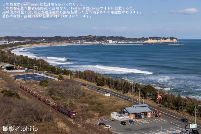 【JR貨】タキ1200形10車が泉から川崎貨物まで廃車と思われる回送を大津港〜磯原間で撮影した写真