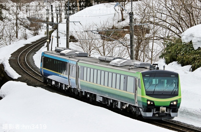 【JR東】「観光列車『SATONO』で巡る 冬の青森・浅虫温泉の旅」ツアーが催行を不明で撮影した写真