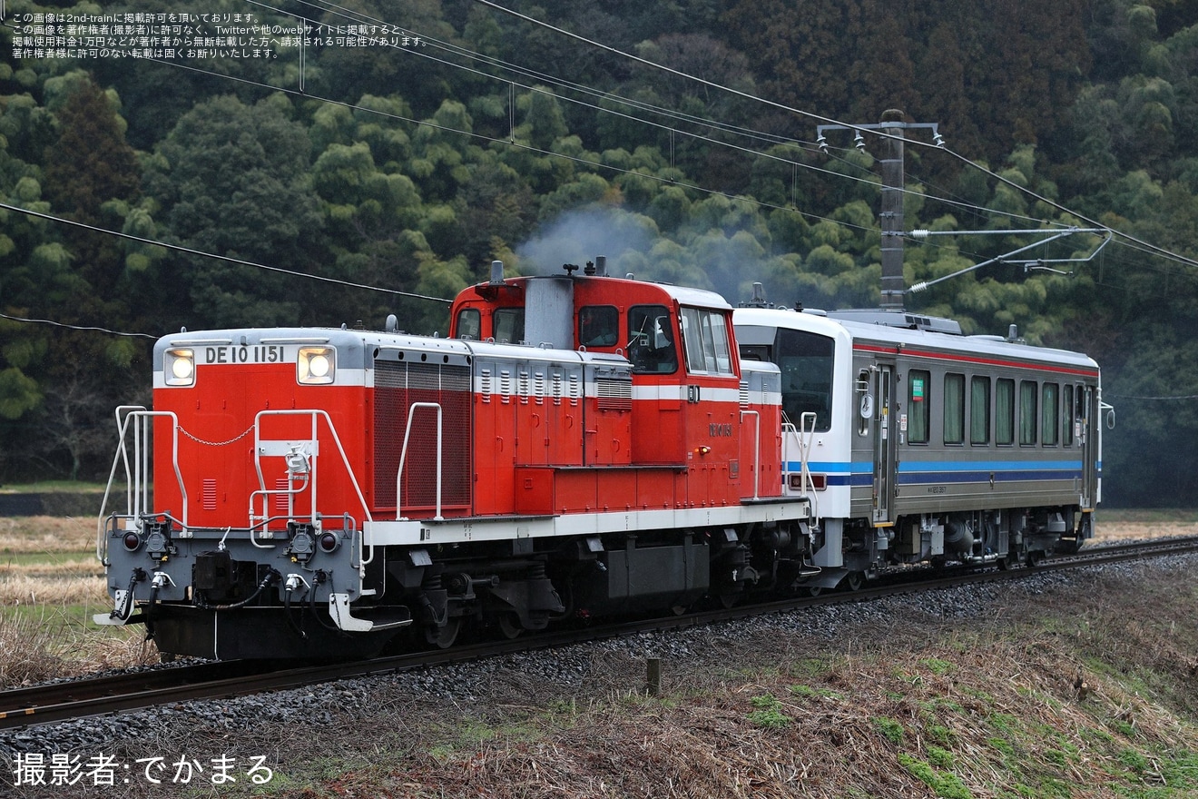 【JR西】キハ120-357後藤総合車両所本所出場配給の拡大写真