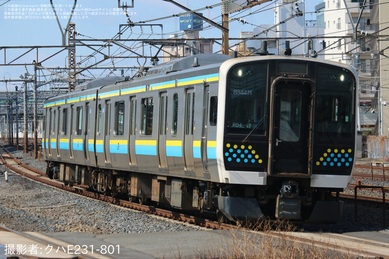 【JR東】E131系R04編成大宮総合車両センター出場回送の拡大写真