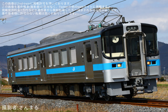 【JR四】7000系7002多度津工場を出場を観音寺(香川県)～豊浜間で撮影した写真