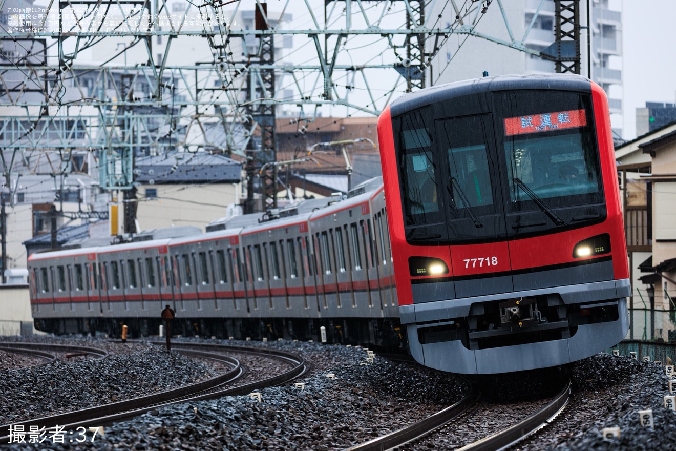 【東武】70000系71718F 南栗橋工場出場試運転の拡大写真