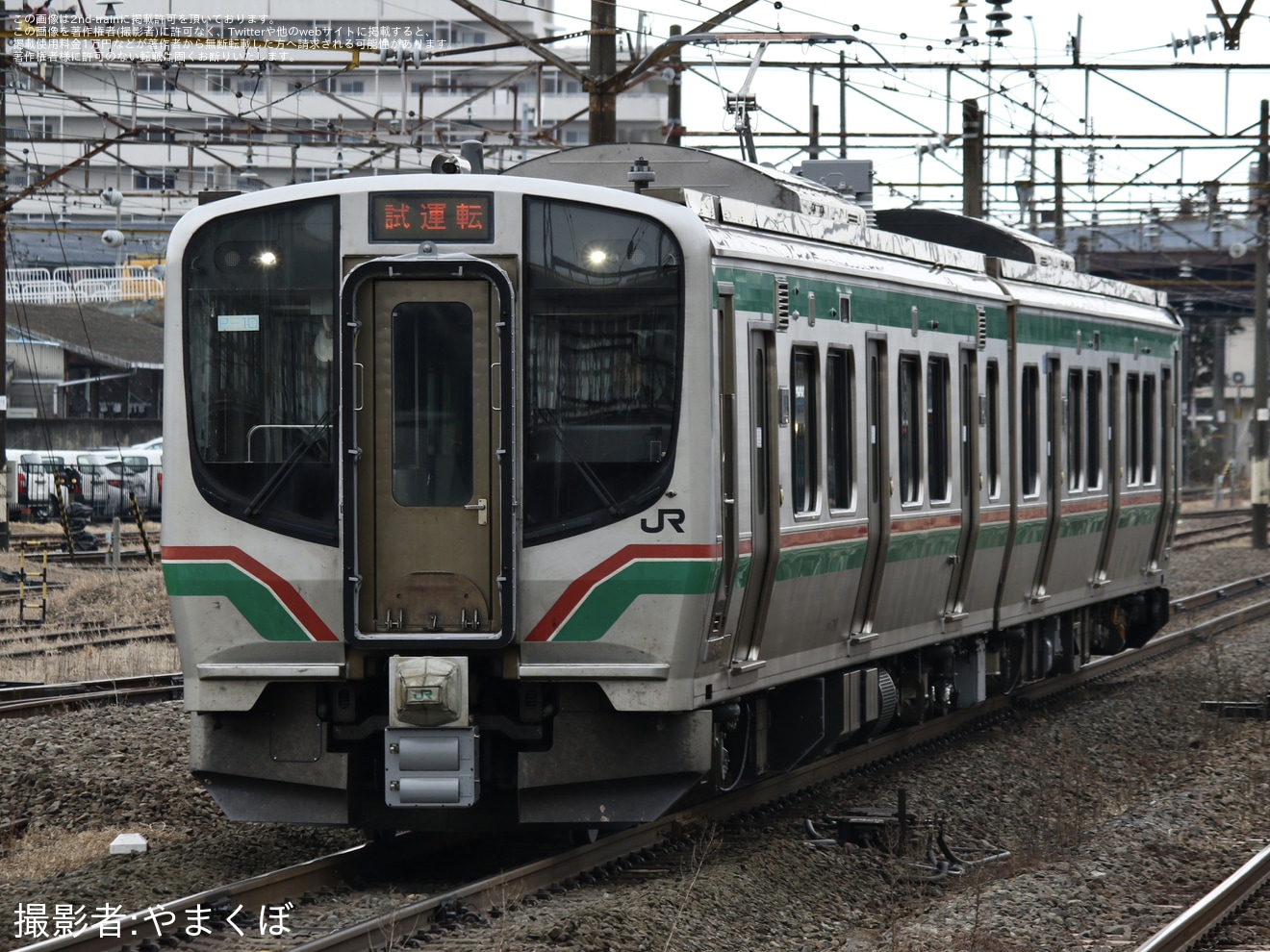 【JR東】E721系0番台P‐10編成郡山総合車両センター出場回送の拡大写真