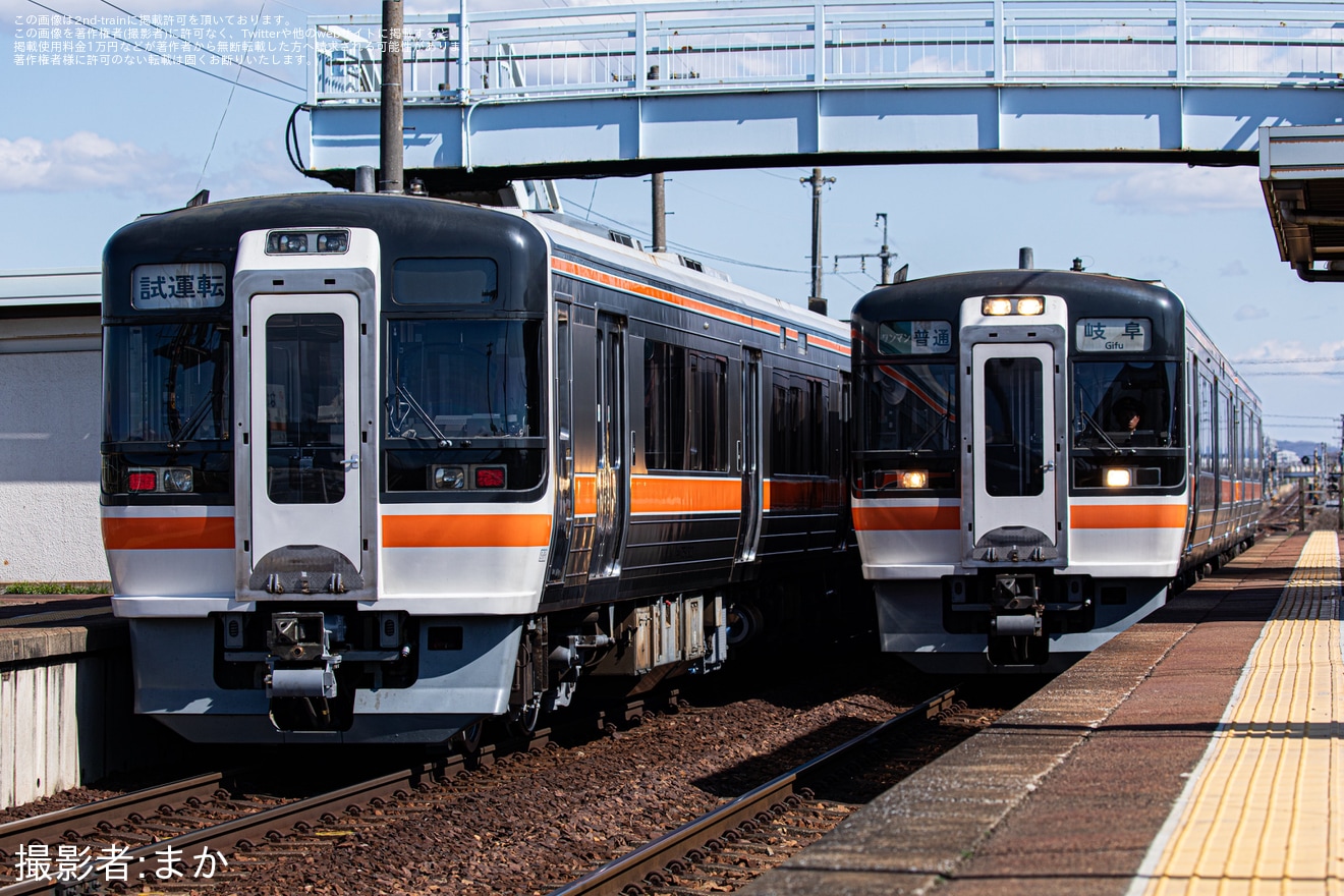 【JR海】キハ75-1203+キハ75-1303が名古屋工場出場試運転の拡大写真