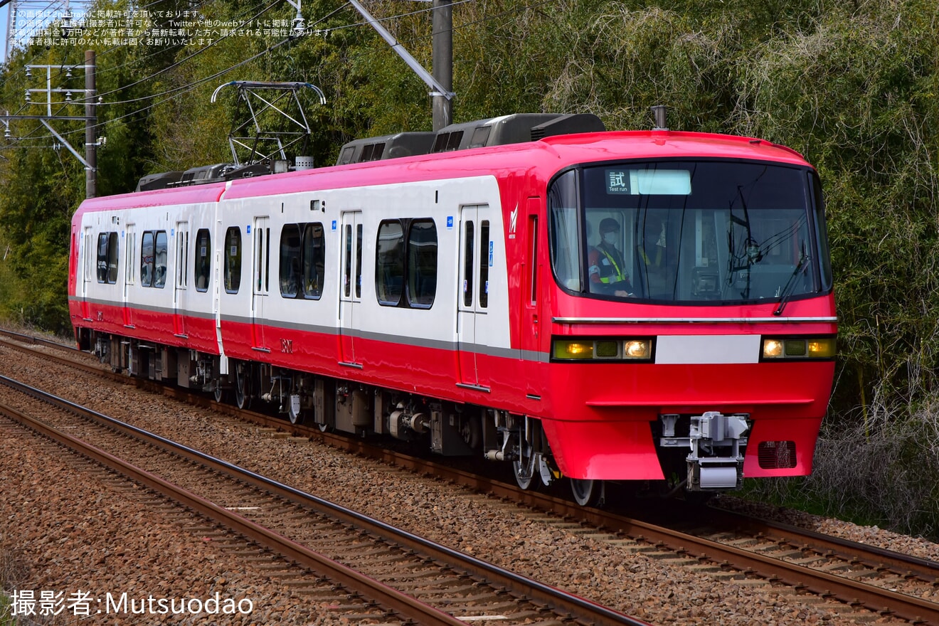 【名鉄】1800系1807F舞木検査場出場試運転 の拡大写真