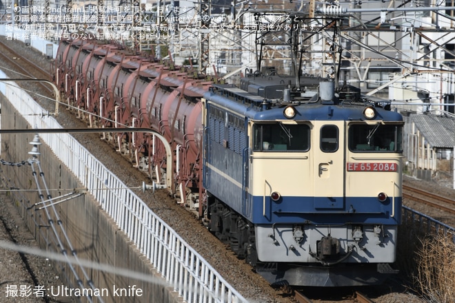 【JR貨】タキ1200形10車が泉から川崎貨物まで廃車と思われる回送（2日目）を南流山～馬橋間で撮影した写真