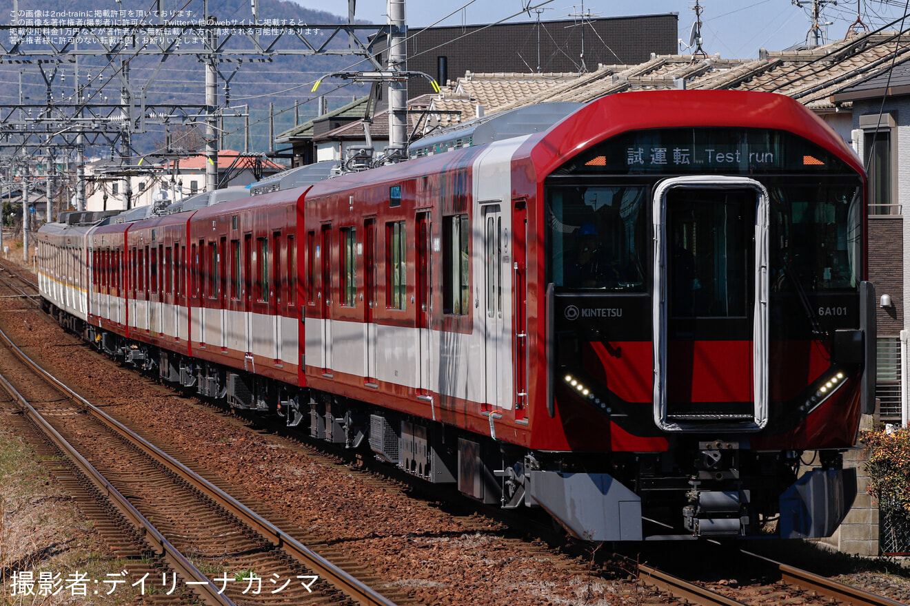 【近鉄】6A系6A01+6820系AY22併結試運転の拡大写真