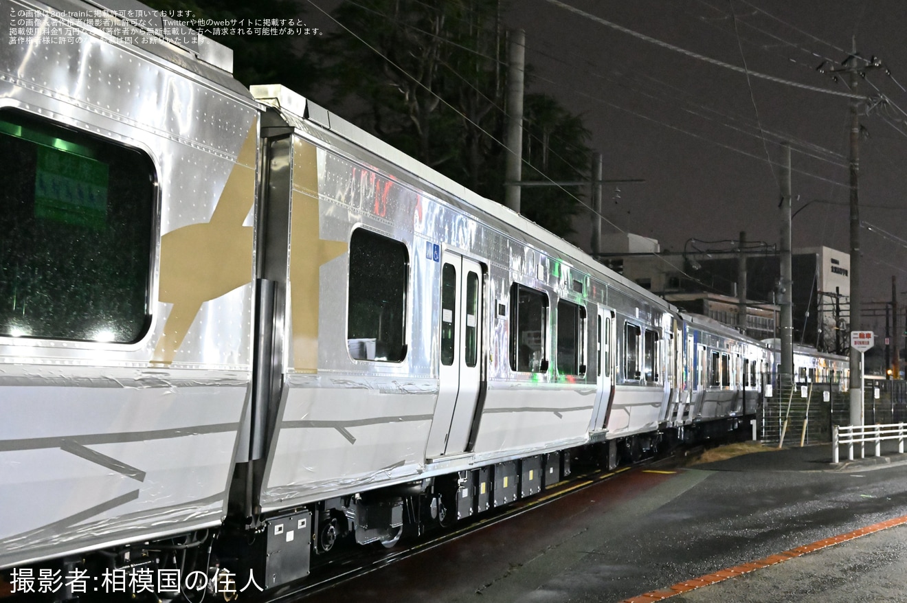 【阿武急】AB900系AB-8編成+AB-9編成 J-TREC横浜事業所出場の拡大写真