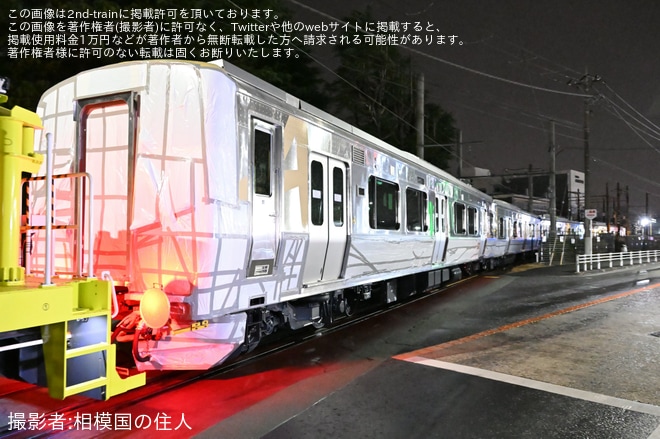 【阿武急】AB900系AB-8編成+AB-9編成 J-TREC横浜事業所出場（2枚目）