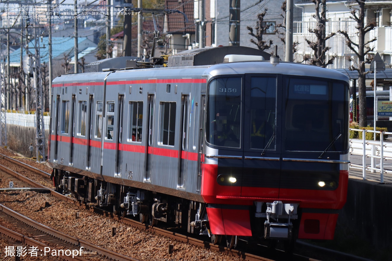 【名鉄】3150系3156F舞木検査場出場試運転の拡大写真