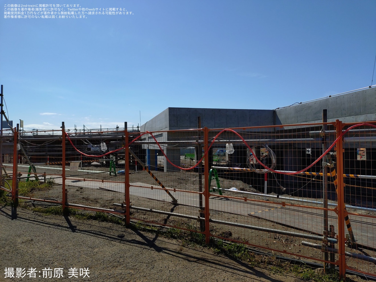 【京成】宗吾車両基地の拡張工事が目撃の拡大写真