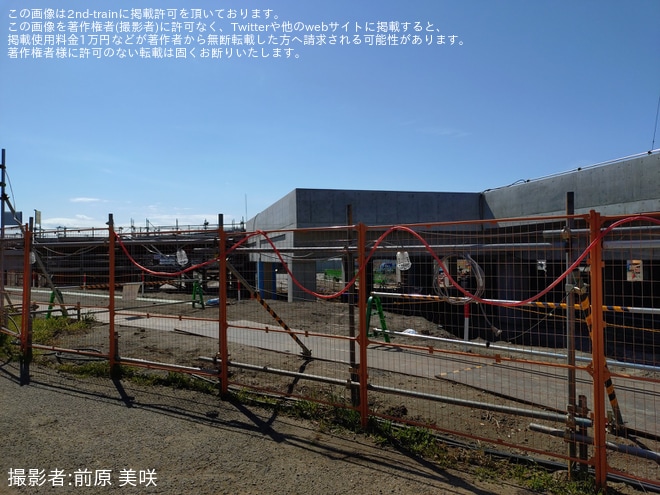 【京成】宗吾車両基地の拡張工事が目撃を不明で撮影した写真