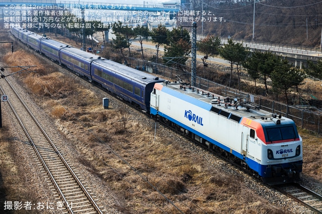 【KORAIL】「レールクルーズヘラン」1号編成が大田鉄道車両整備団を出場を不明で撮影した写真