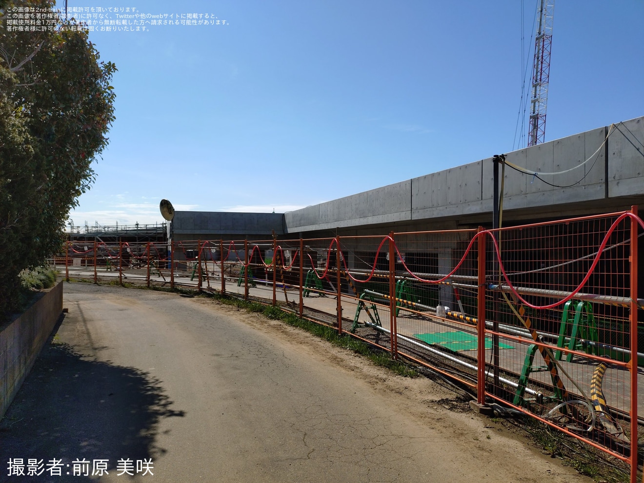 【京成】宗吾車両基地の拡張工事が目撃の拡大写真