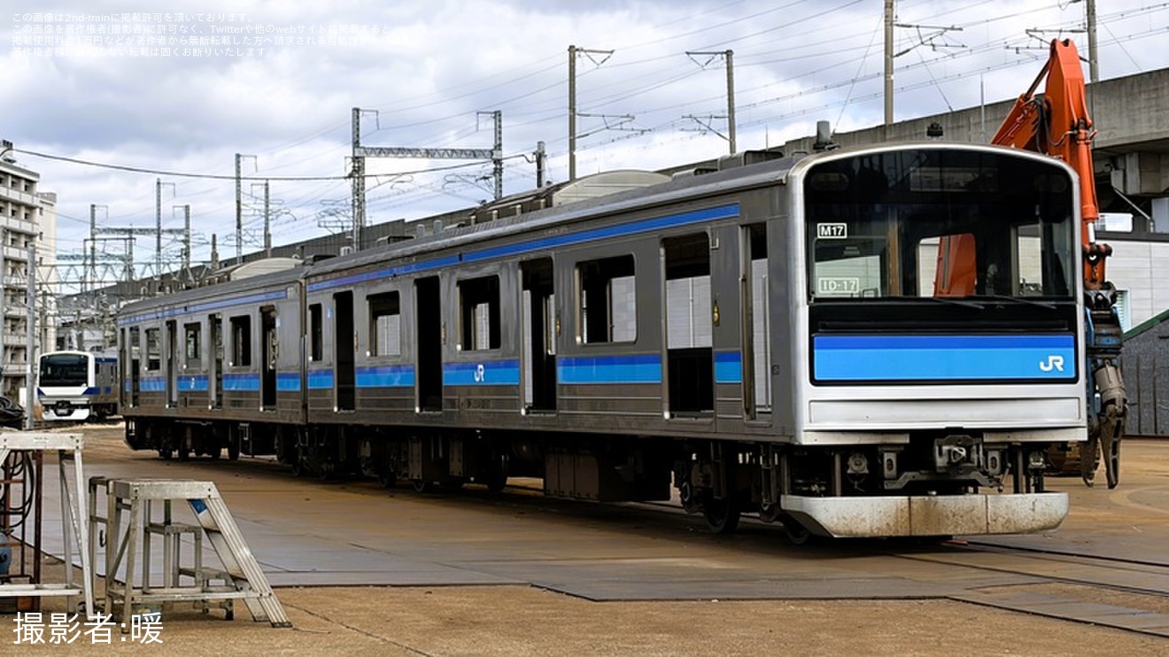 【JR東】205系センM17編成の先頭車2両が郡山総合車両センターの解体線で目撃の拡大写真