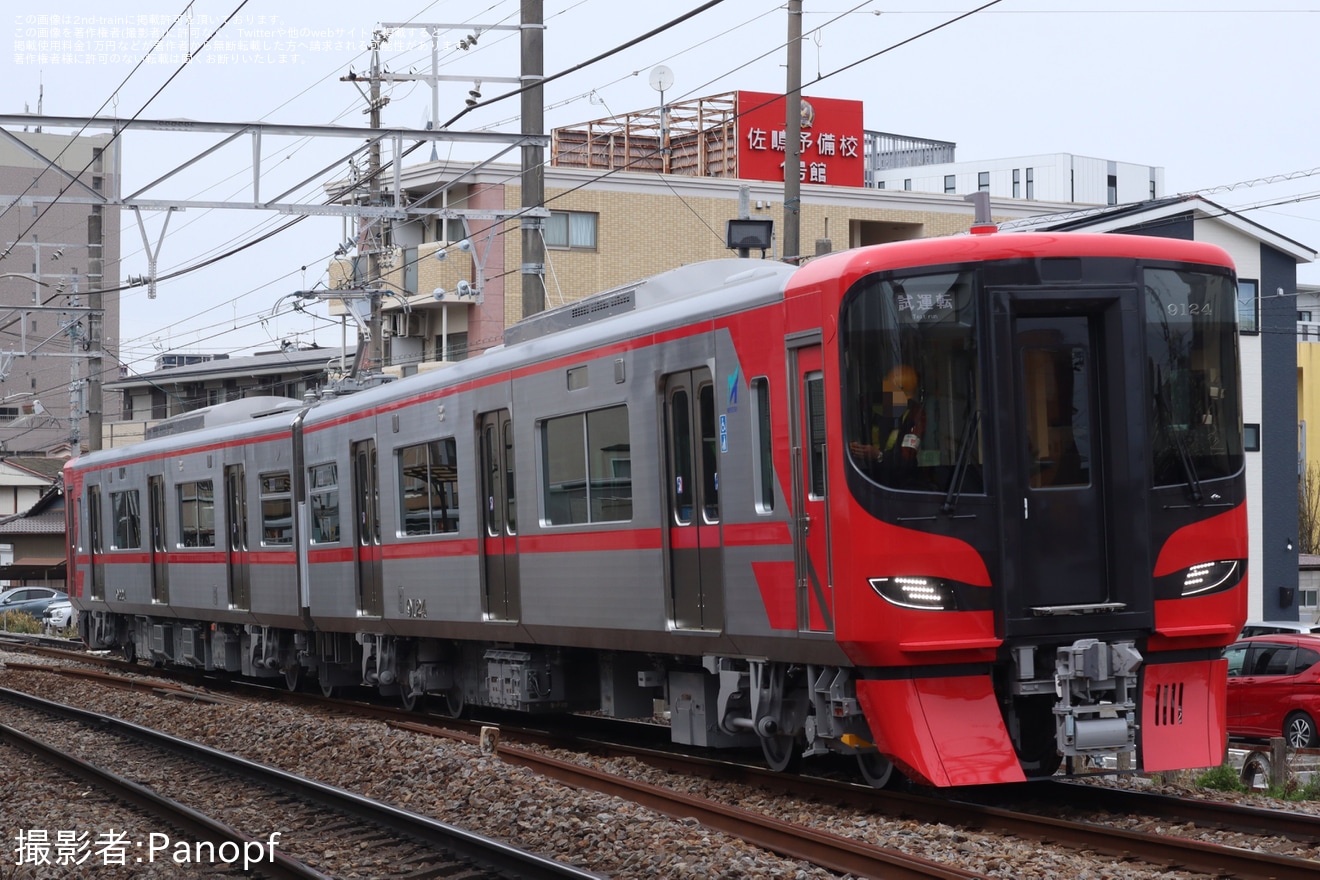 【名鉄】9100系9124F新車性能確認試運転の拡大写真